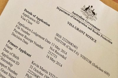 Hồ sơ xin visa Úc - Visa du lịch Úc bao lâu có kết quả?