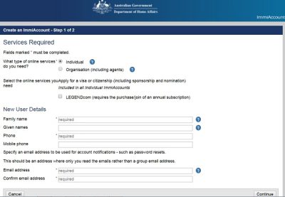 Điền thông tin đầy đủ, chính xác khi xin visa Úc online